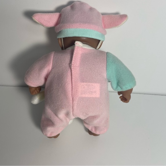 NWOT 8" Soft Body Baby Lamb Hat Suffed Lamb Pastel Outfit - Picture 2 of 5